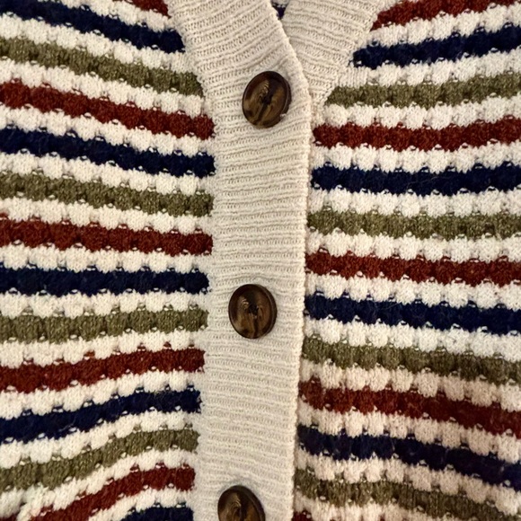 Pink Clover Multicolor Striped Cardigan - Picture 4 of 10